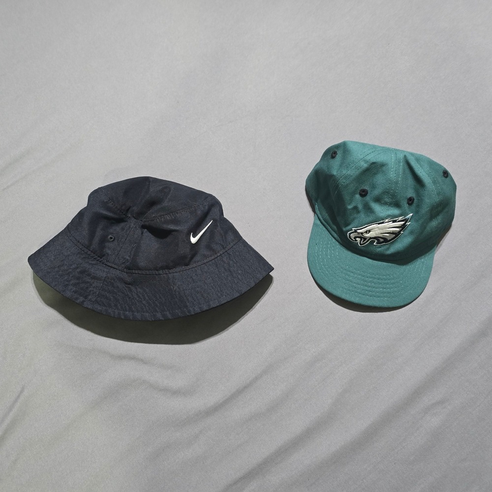 Nike & NFL Philadelphia Eagles Hats Infant OS Green Black Bucket & Baseball Cap